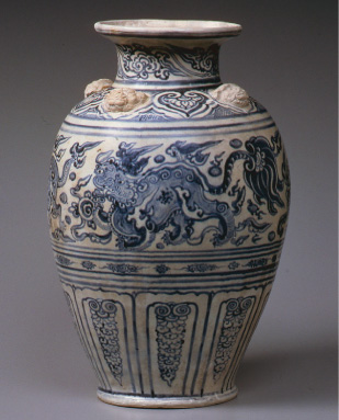 青花霊獣文壺(ベトナム)