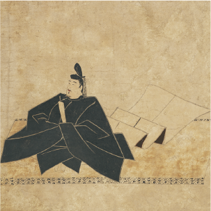 重要文化財 上畳本三十六歌仙絵　紀貫之像（部分）