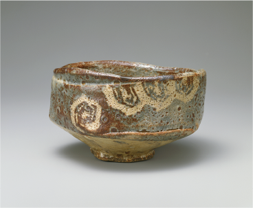 重要文化財 鼠志野茶碗　銘 峯紅葉