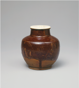 唐物円座肩衝茶入　銘 利休円座