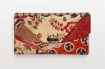 更紗尽縫合紙入 渋谷玉恵氏寄贈