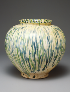 古染付猿図桃形向付 五客 石洞美術館蔵