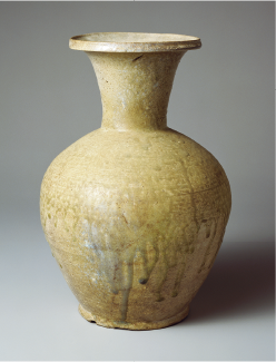 白瓷長頸瓶　猿投窯