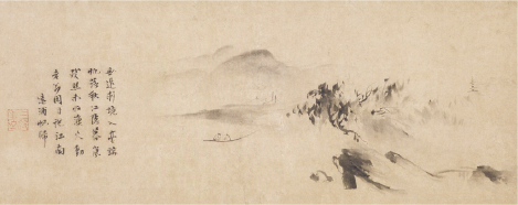 重要文化財 瀟湘八景　遠浦帰帆図　玉澗筆・同賛 愛知・徳川美術館蔵〈前期展示予定〉 ［©徳川美術館イメージアーカイブ /DNPartcom］